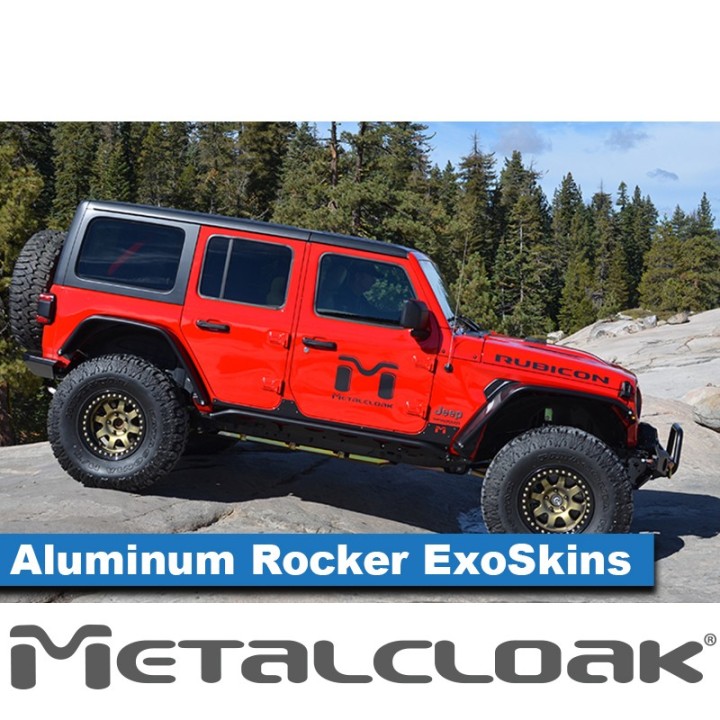 Nakladki progowe ExoSkin aluminiowe, para, JL 4D METALCLOAK - ujęcie 4