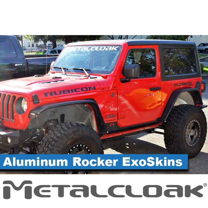 Nakladki progowe ExoSkin aluminiowe, para, JL 2D METALCLOAK - ujęcie 2