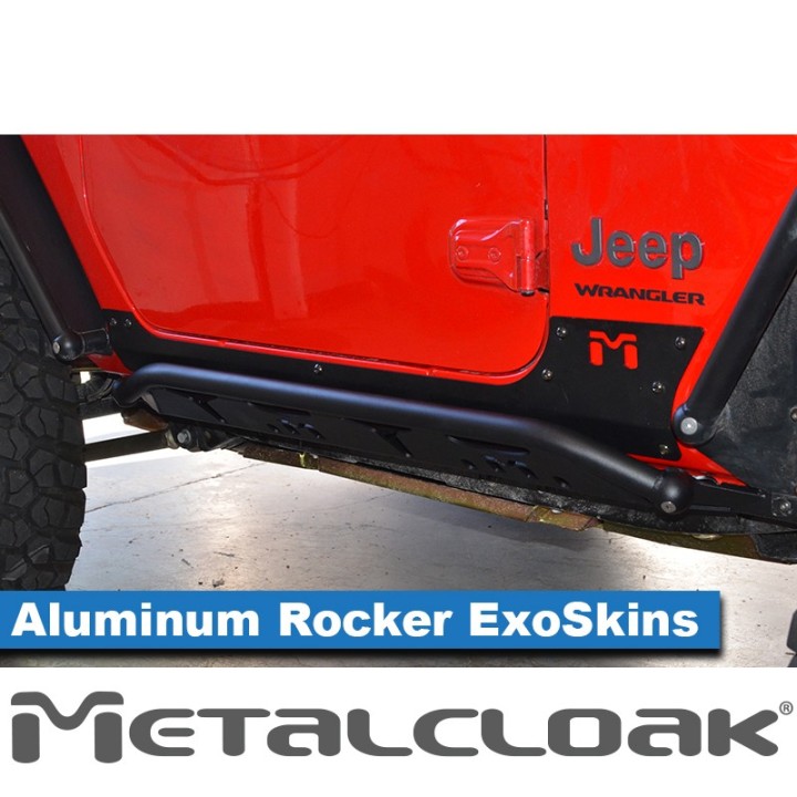 Nakladki progowe ExoSkin aluminiowe, para, JL 2D METALCLOAK - ujęcie 4