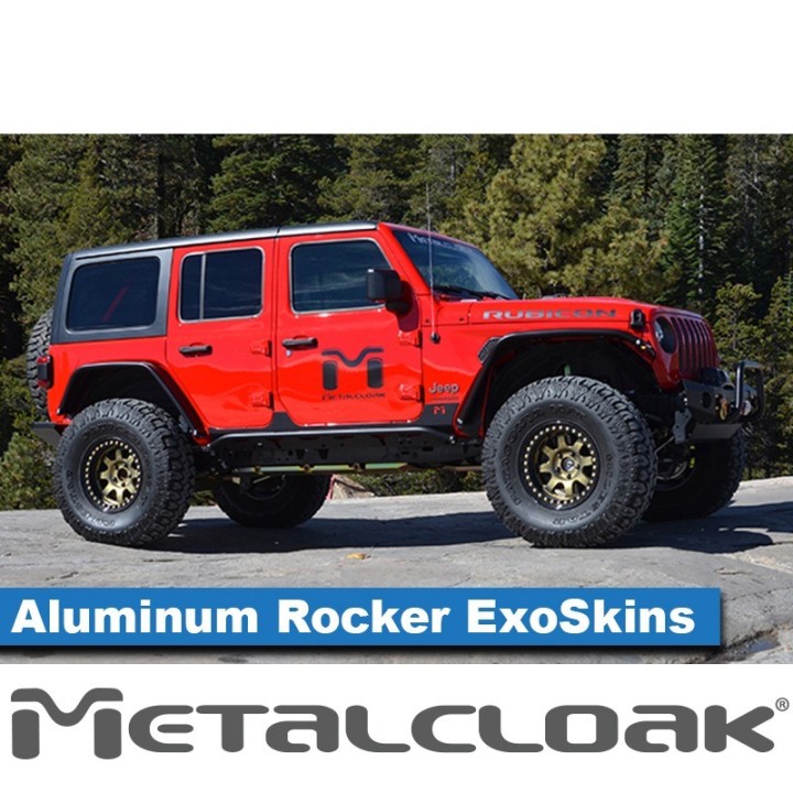 Nakladki progowe ExoSkin aluminiowe klejone, bez wiercenia, JL 4D / JT METALCLOAK - ujęcie 2