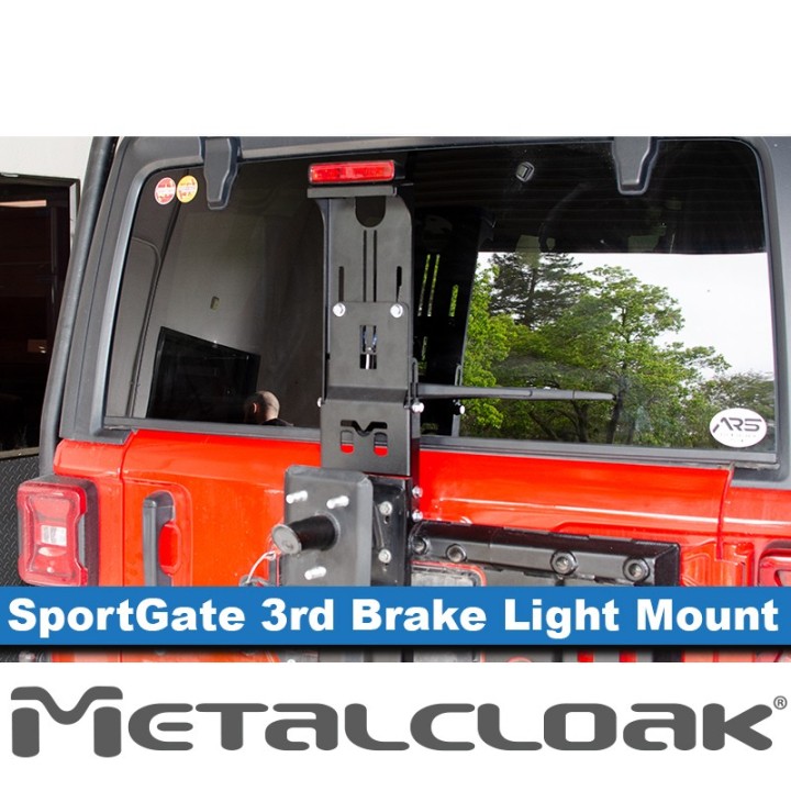 Wspornik trzeciego swiatla stop do nosnika SportGate, JL Wrangler METALCLOAK - ujęcie 4