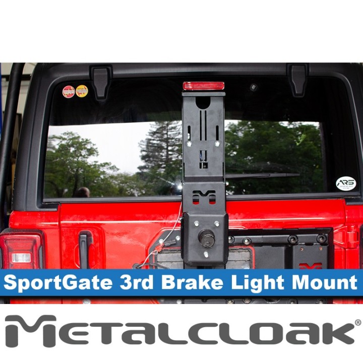 Wspornik trzeciego swiatla stop do nosnika SportGate, JL Wrangler METALCLOAK - ujęcie 5