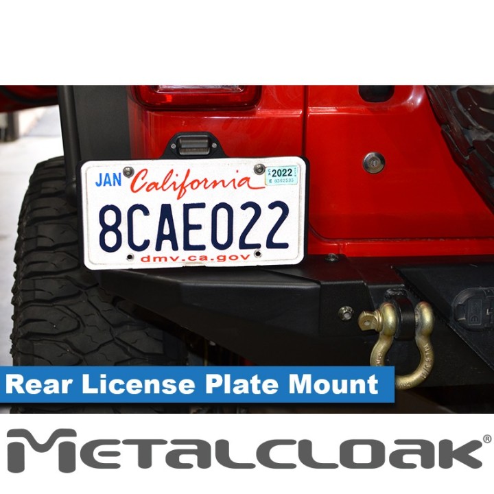 Wysiegnik tablicy rejestracyjnej do zderzaka tylnego, JL Wrangler METALCLOAK - ujęcie 2
