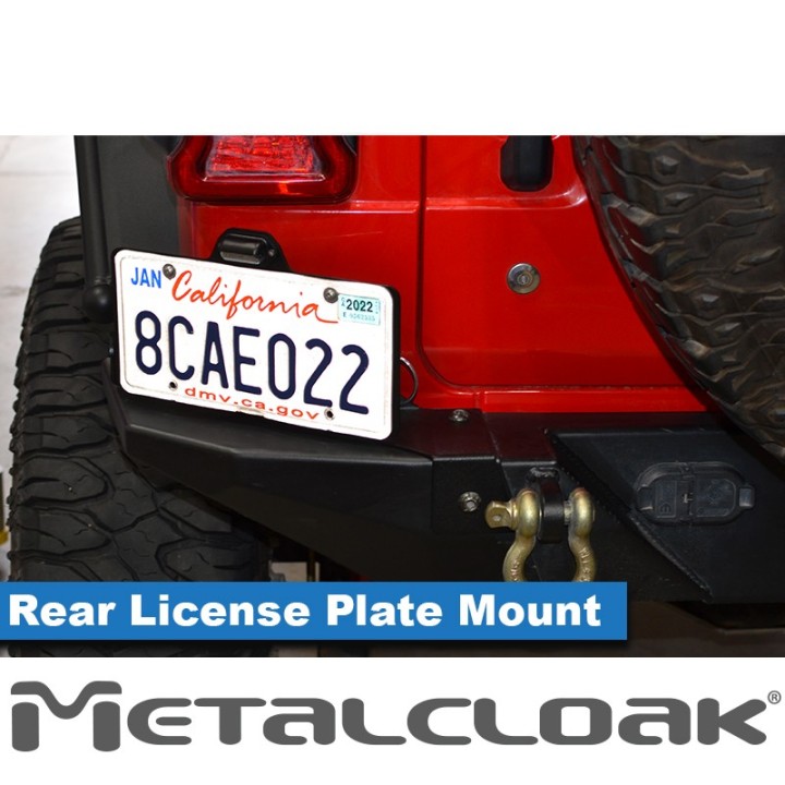 Wysiegnik tablicy rejestracyjnej do zderzaka tylnego, JL Wrangler METALCLOAK - ujęcie 4