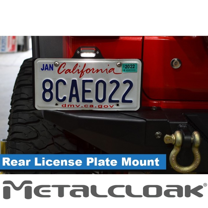 Wysiegnik tablicy rejestracyjnej do zderzaka tylnego, JL Wrangler METALCLOAK - ujęcie 6