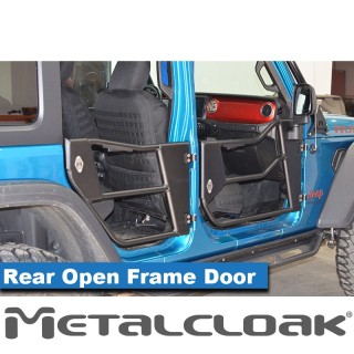 Drzwi rurowe Open Frame aluminiowe, tyl, para, JL/JT METALCLOAK - ujęcie 2