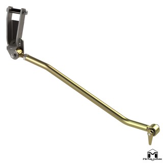 Przedni drazek Panharda Durotrak do long arm z wspornikiem, TJ/LJ METALCLOAK