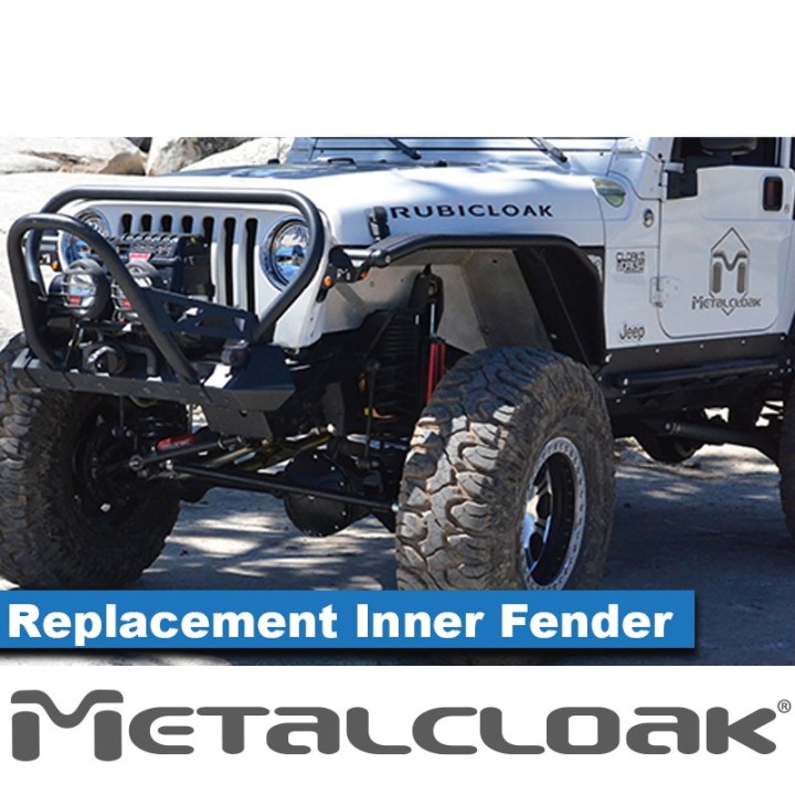 Aluminiowe wypelnienie nadkola na wymiane, seria Builder, TJ/LJ METALCLOAK - ujęcie 3