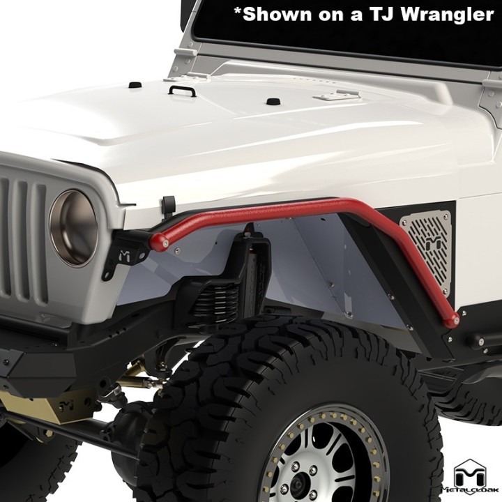 Listwa Rub Rail Overline 1,5", para, TJ/LJ/YJ, czarna powloka proszkowa METALCLOAK