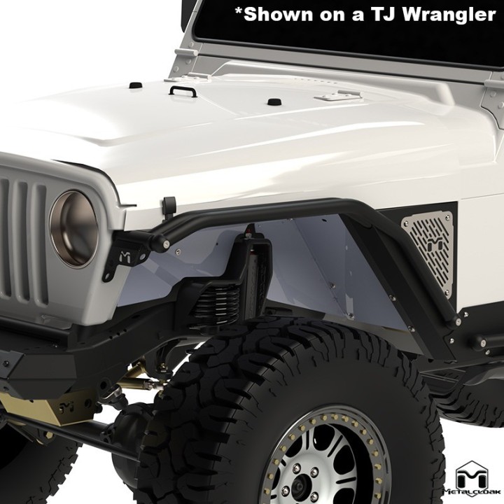 Listwa Rub Rail Overline 1,5", para, TJ/LJ/YJ, czarna powloka proszkowa METALCLOAK - ujęcie 6