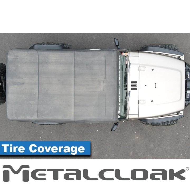 Nakladki tylne 4", para, TJ/LJ/YJ/CJ, czarna powloka proszkowa METALCLOAK - ujęcie 4