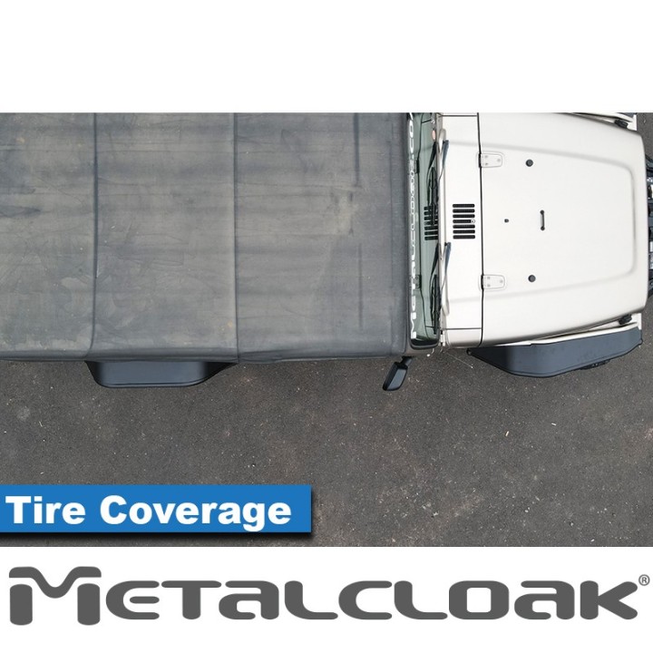 Nakladki tylne 8", para, TJ/LJ/YJ/CJ5-8, czarna powloka proszkowa METALCLOAK - ujęcie 4