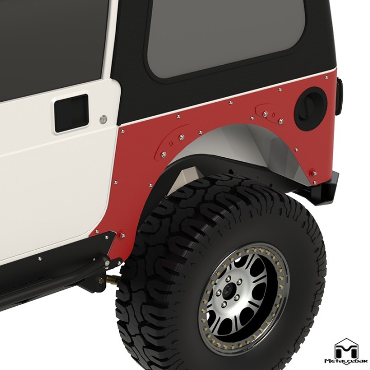 Przedluzone oslony naroznikow, para, TJ Wrangler METALCLOAK