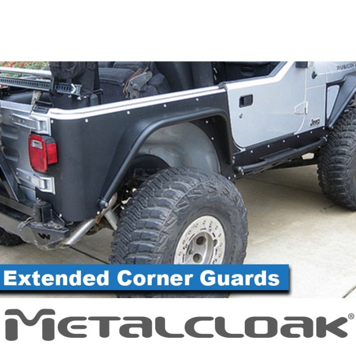 Przedluzone oslony naroznikow, para, TJ Wrangler, aluminium METALCLOAK - ujęcie 3