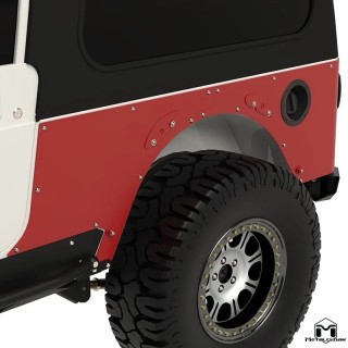 Przedluzone oslony naroznikow, para, LJ Wrangler METALCLOAK