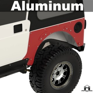 Przedluzone oslony naroznikow, para, TJ Wrangler, aluminium METALCLOAK