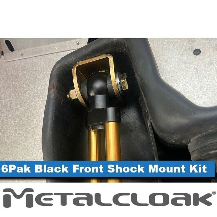 Gorne przednie mocowania amortyzatorow 6Pak BLACK, TJ/LJ METALCLOAK - ujęcie 3