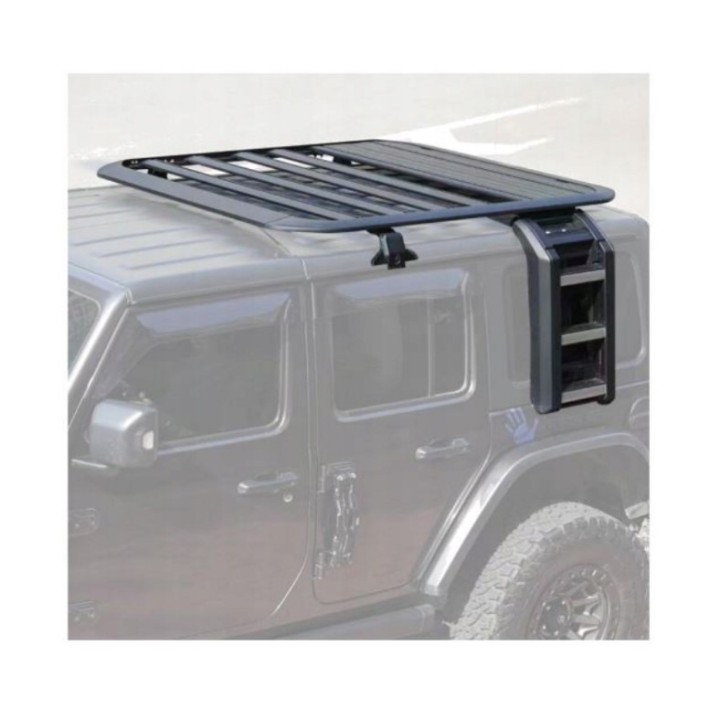 Bagażnik Platforma Aluminiowa z Drabinką Teleskopową Wrangler JL 2D Nomadtech