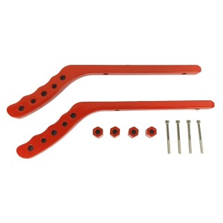 Tylne Uchwyty Wrangler JK Czerwone Aluminiowe (Para) Nomadtech
