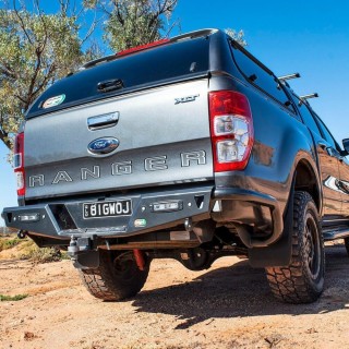 Zderzak tylny stalowy EFS z orurowaniem i światłami LED — Ford Ranger PX 2011-2018, Mazda BT-50 2011-2020 EFS4WD - ujęcie 2