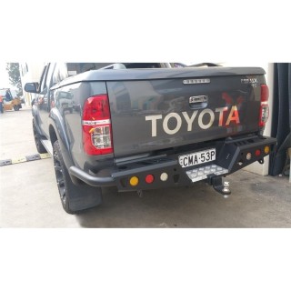 Zderzak tylny stalowy EFS z orurowaniem i światłami LED — Toyota Hilux Vigo 2005-2015 EFS4WD - ujęcie 2