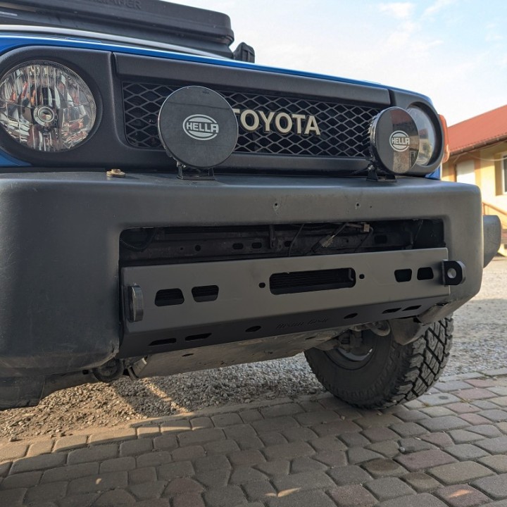 Steel Winch Mount Front Bumper for Toyota FJ Cruiser