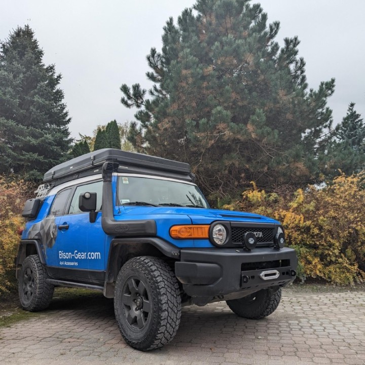 Steel Winch Mount Front Bumper for Toyota FJ Cruiser