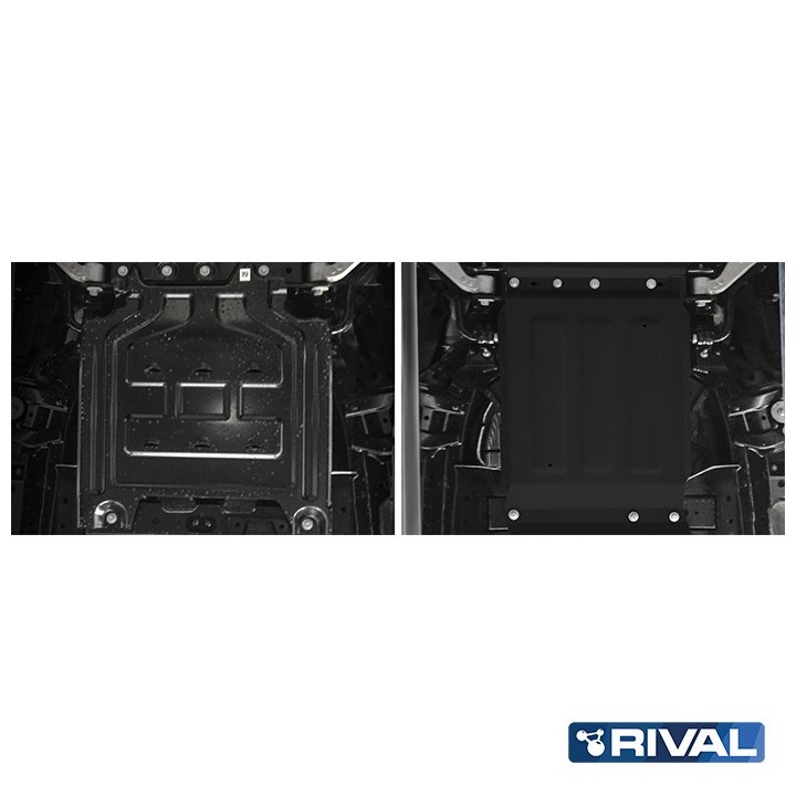 Osłona skrzyni biegów Rival — stal 3 mm — Ford Ranger Raptor 2019-2022, Ranger 2011-2015, 2015-2022 - ujęcie 3