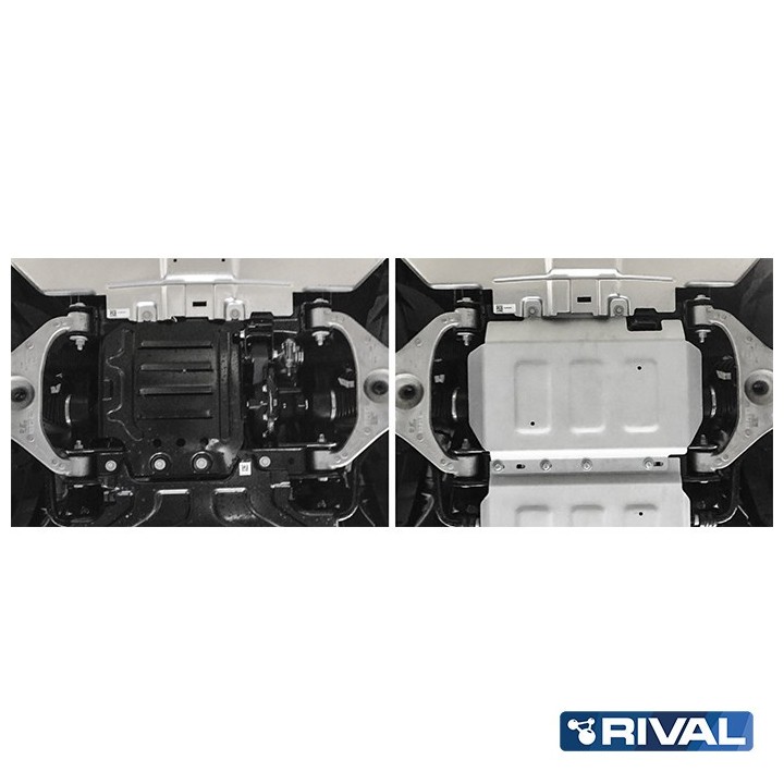 Osłona silnika Rival — aluminium 6 mm — Ford Ranger Raptor 2019-2022, Ranger 2011-2015, 2015-2022 - ujęcie 3