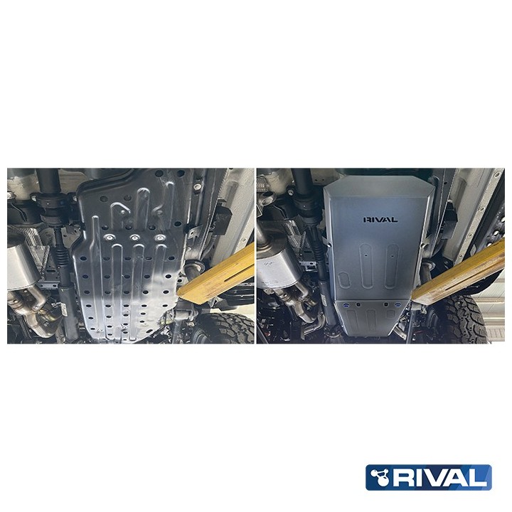 Osłona zbiornika paliwa Rival aluminium 4 mm — Ford Ranger Raptor od 2022, Ford Everest od 2022 - ujęcie 6