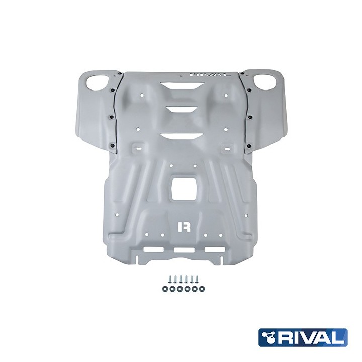 Osłona chłodnicy i silnika Rival aluminium 6 mm — Toyota Hilux od 2017 2.8d / Fortuner - ujęcie 2