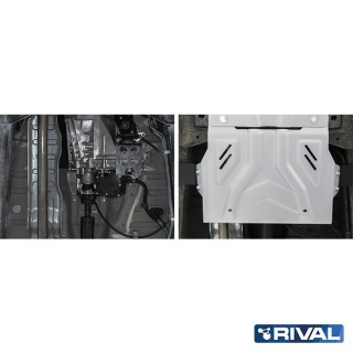 Osłona reduktora Rival aluminium 4 mm — Mitsubishi L200 2015-2023, Pajero Sport od 2016, Fiat Fullback 2016-2020 - ujęcie 2