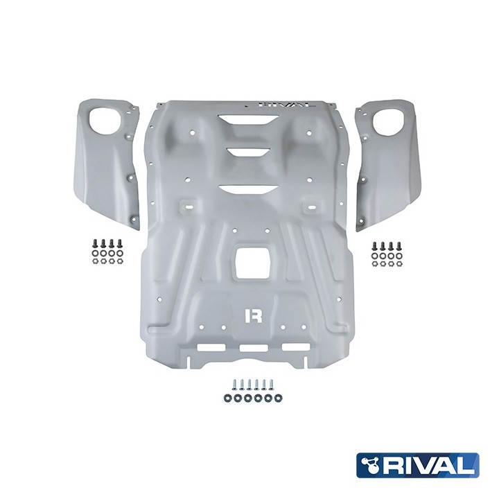 Osłona chłodnicy i silnika Rival aluminium 6 mm — Toyota Hilux od 2017 2.8d / Fortuner - ujęcie 4