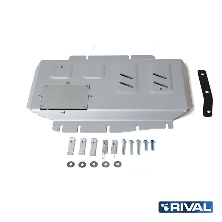 Osłona silnika Rival aluminium 4 mm — Nissan Navara D23/D40, Frontier, Pathfinder R51, Mercedes X-Class