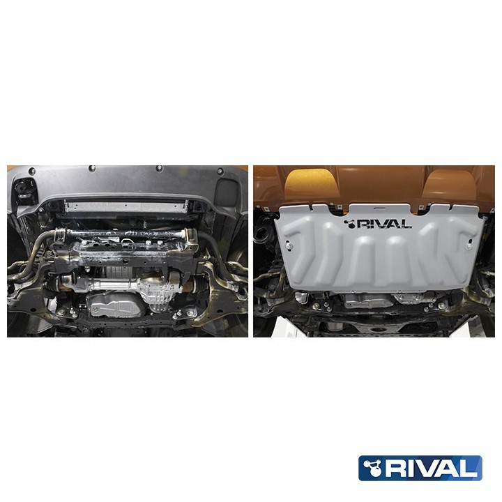 Osłona chłodnicy Rival — aluminium 4 mm — Nissan Navara D40 i D23, Pathfinder R51 2004-2021 - ujęcie 5