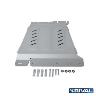 Osłona skrzyni biegów Rival — aluminium 4 mm — Nissan Navara D40 i D23, Pathfinder R51 2004-2021