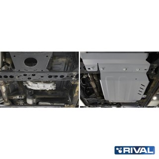 Osłona reduktora Rival aluminium 6 mm — Nissan Navara (Frontier) D23 / D40 - ujęcie 2