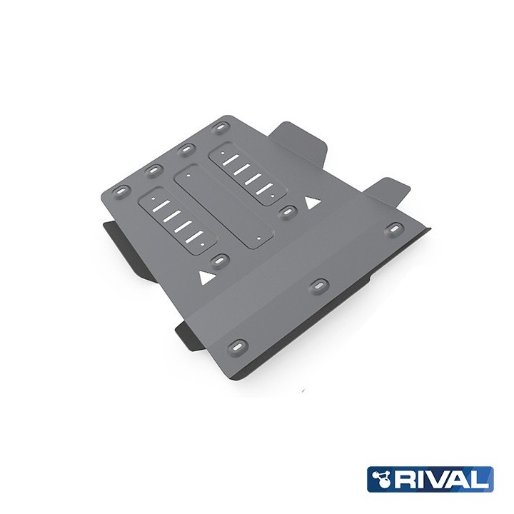 Osłona skrzyni biegów i reduktora Rival — aluminium 4 mm — VW Amarok 2010-2016, 2016-2020 - ujęcie 2
