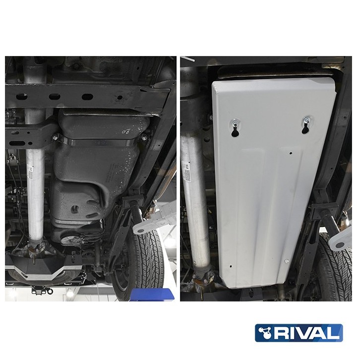 Osłona zbiornika paliwa Rival aluminium 4 mm — Nissan Navara (Frontier) 2014-2019 2.3d - ujęcie 3
