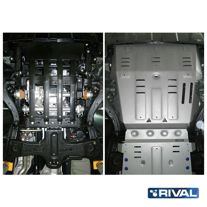Osłona silnika Rival — aluminium 4 mm — Volkswagen Amarok 2010-2016, 2016-2020 - ujęcie 3