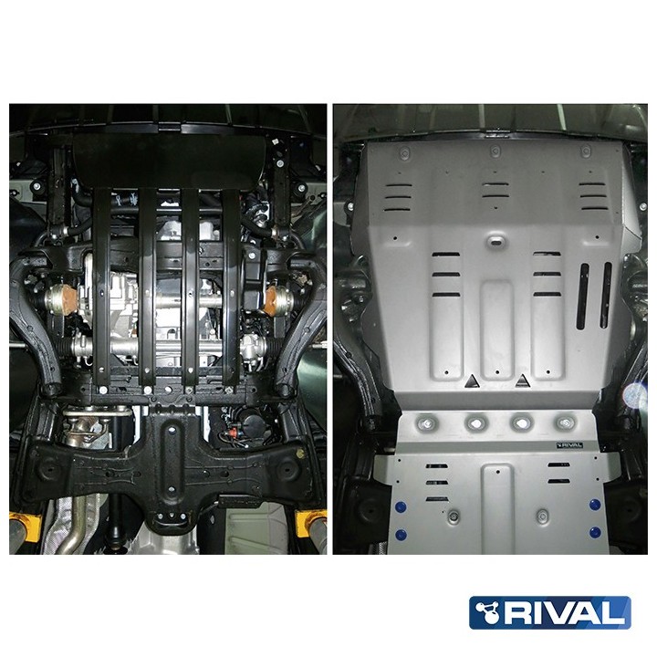 Osłona silnika Rival — aluminium 4 mm — Volkswagen Amarok 2010-2016, 2016-2020 - ujęcie 4