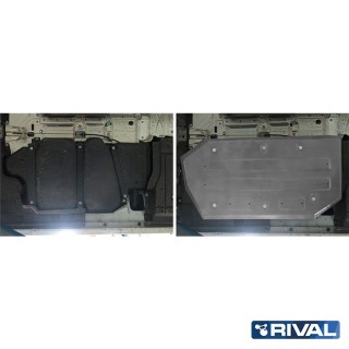 Osłona zbiornika paliwa Rival — aluminium 6 mm — VW Caravelle, Multivan, Transporter 2010-2019 - ujęcie 2