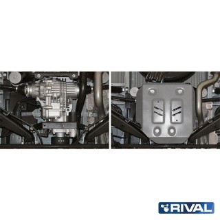 Osłona tylnego dyferencjału Rival — aluminium 6 mm — VW Multivan, Caravelle, Transporter 4Motion - ujęcie 2