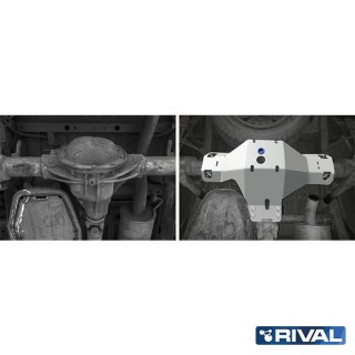 Osłona tylnego dyferencjału Rival — aluminium 6 mm — VW Amarok 2010-2016, 2016-2020 - ujęcie 2