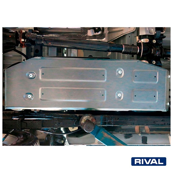 Osłona zbiornika paliwa Rival — aluminium 4 mm — Toyota Hilux Revo 2015-2020, 2020-2025 - ujęcie 3