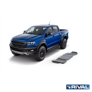 Zestaw osłon Rival — silnik, skrzynia, reduktor — aluminium 6 mm — Ford Ranger Raptor od 2019