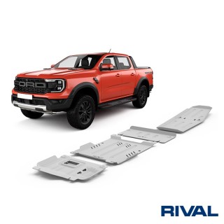 Zestaw osłon Rival 4 mm — silnik, skrzynia, reduktor, zbiornik paliwa — Ford Everest, VW Amarok od 2022 - ujęcie 2