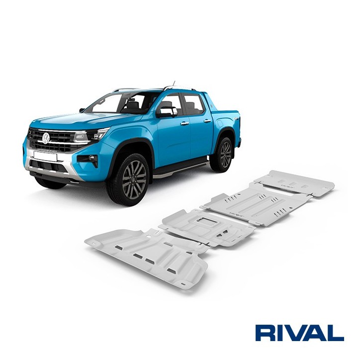 Zestaw osłon Rival 4 mm — chłodnica, silnik, skrzynia, reduktor — Ford Everest, VW Amarok od 2022 - ujęcie 4