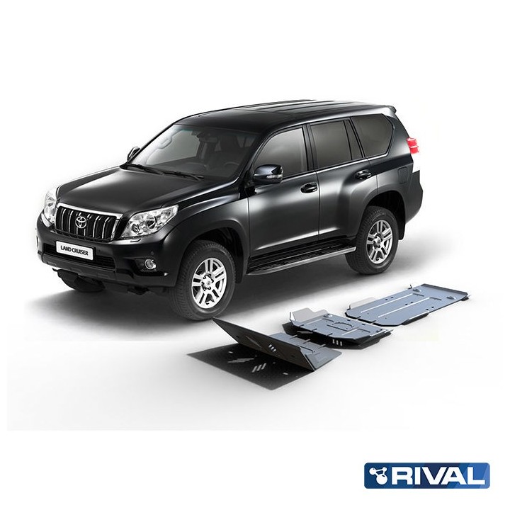Zestaw osłon Rival — silnik, skrzynia biegów, reduktor — Toyota Land Cruiser Prado 150 / Lexus GX