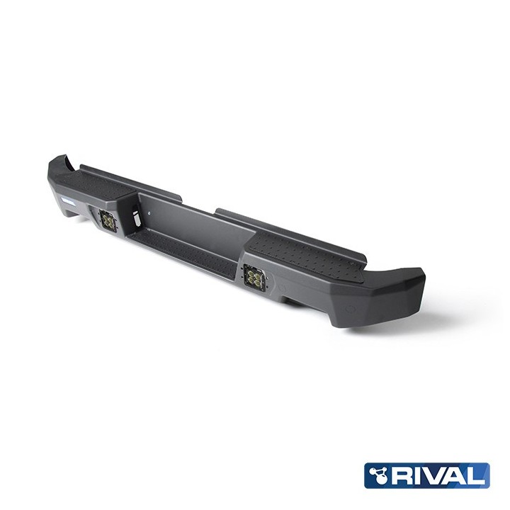 Zderzak tylny aluminiowy Rival z LED — Nissan Navara (Frontier) Double Cab 2014-2021 - ujęcie 3